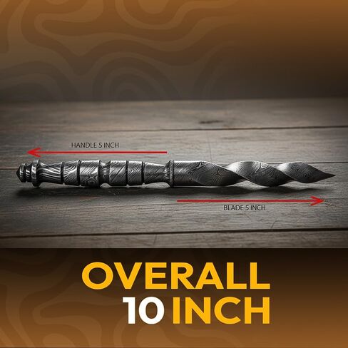 Dessi Damascus Steel blade Knife - Camping Hunting Hiking Outdoor in Kuwait