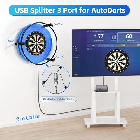 KiWiBiRD USB Splitter 1 in 3 Out, 6.6FT USB A Extension Cable in Kuwait