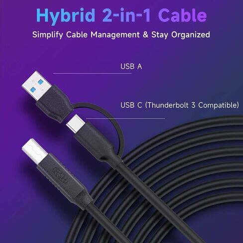 RSHTECH RGB USB Hub, USB C/USB 3.0 to 7-Port Powered USB Hub, RSH-518R in Kuwait
