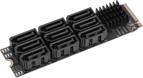 Mingzhe M.2 to Serial ATA 3.0 Adapter HighSpeed 9 Port Expansion Card for in Kuwait