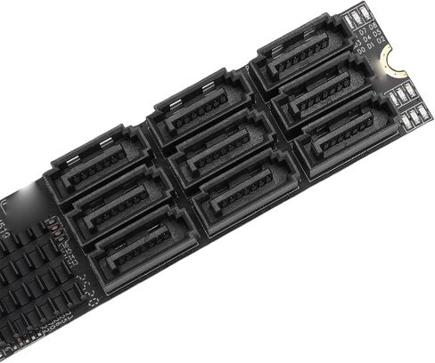 Mingzhe M.2 to Serial ATA 3.0 Adapter HighSpeed 9 Port Expansion Card for in Kuwait