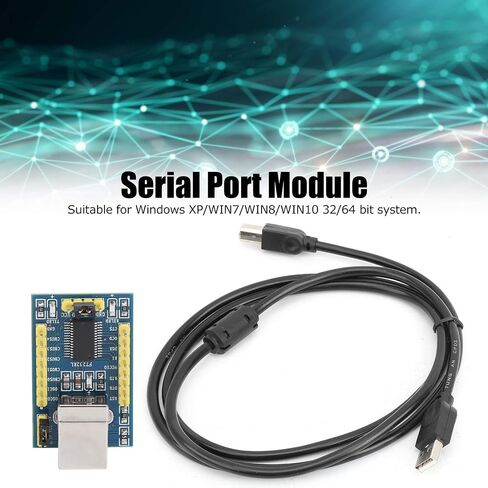USB to TTL Converter Adapter Serial Port Module with Dual Power Supply 3.3V 5V for DIY Electronics Projects XP 7 8 10 32 64 Bit System Includes USB Cable and Jump Wire in Saudi Arabia