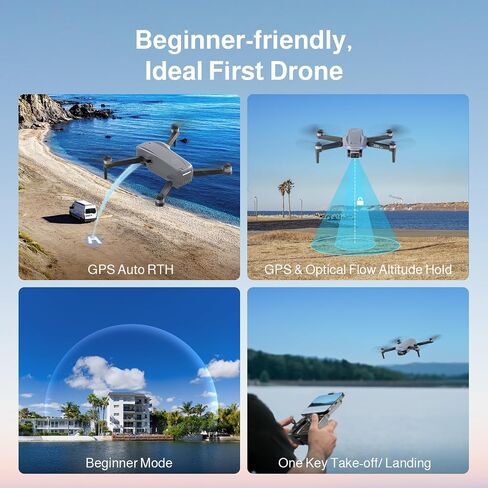 Ameta S50 Lite GPS Drone with Camera for Adults 4K UHD,Gift for Beginners in Kuwait