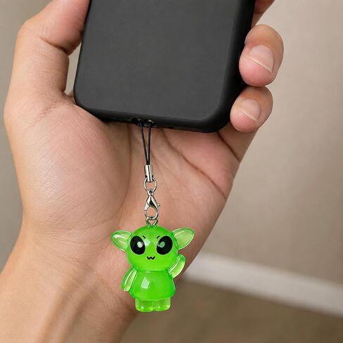 Alien Phone Charm Glow In The Dark Phone Accessories for Halloween Party in Kuwait