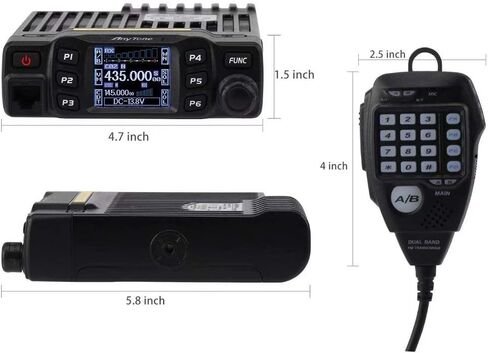 AnyTone AT-778UV Dual Band Transceiver Mobile Radio VHF/Uhf Radio for Car Vehicle Black in Kuwait