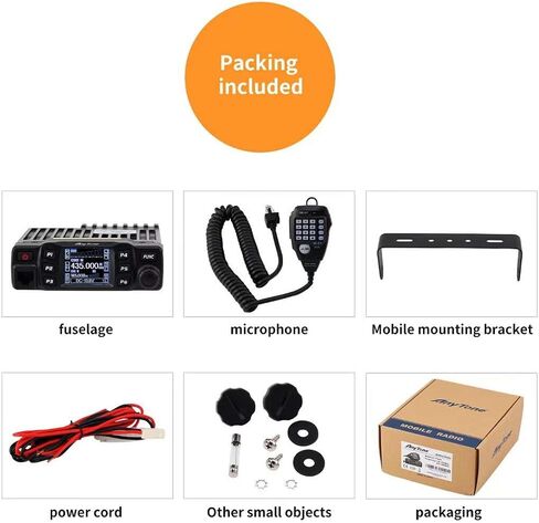 AnyTone AT-778UV Dual Band Transceiver Mobile Radio VHF/Uhf Radio for Car Vehicle Black in Kuwait