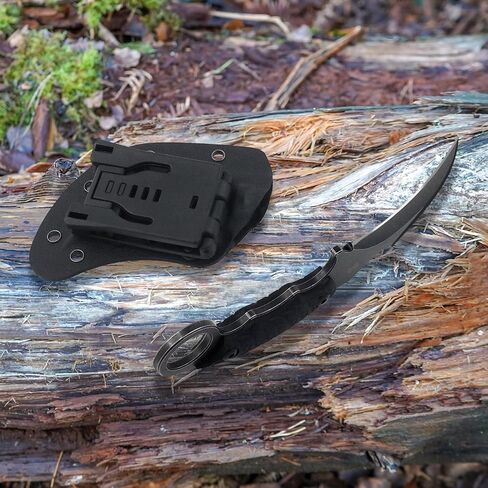 Karambit Knife, Karambit Fixed Blade, Claw Knife, 420HC Steel Blade, G10 Handle, Utility for Outdoor Survival, Camping, Hiking With Kydex Sheath in Kuwait