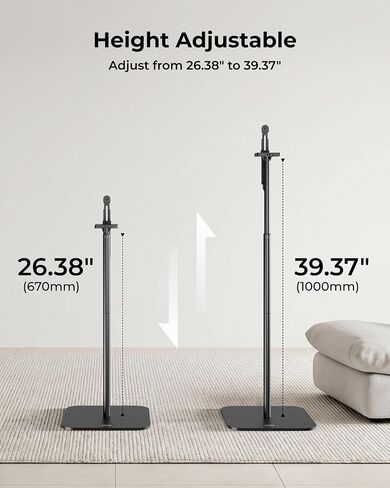 ULTIMEA Universal Speaker Stands Pair for Surround & Satellite Speakers 7.1.4ch Professional Wireless Sound Bar System for TV, Skywave X60 in Kuwait