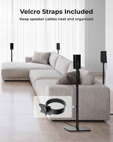 ULTIMEA Universal Speaker Stands Pair for Surround & Satellite Speakers 7.1.4ch Professional Wireless Sound Bar System for TV, Skywave X60 in Kuwait