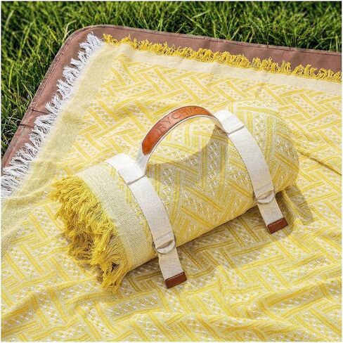 RYCHIC 2 in 1 Extra Large Camping Blanket Outdoor Rug Picnic Yoga Mat Lightweight Car Essential Roadtrip Gadget Rv Accessories Glamping Gear Must Haves Hiking Backpacking Necessities Women Beach Gift in Kuwait