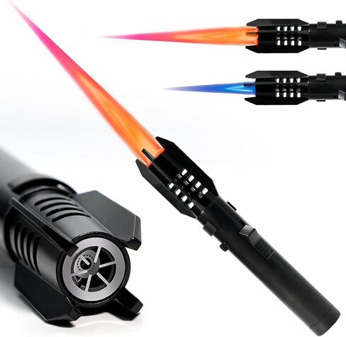 Torch Lighte Long Big Flame Windproof Butane Lighters with Adjustable in Kuwait