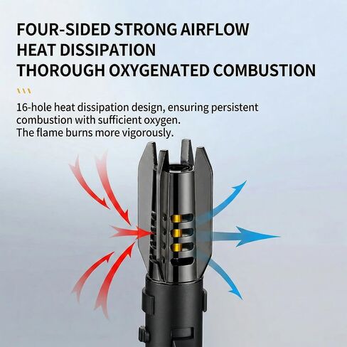Torch Lighte Long Big Flame Windproof Butane Lighters with Adjustable in Kuwait