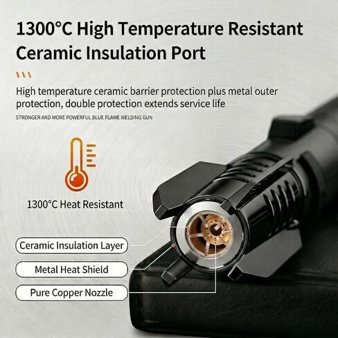 Torch Lighte Long Big Flame Windproof Butane Lighters with Adjustable in Kuwait
