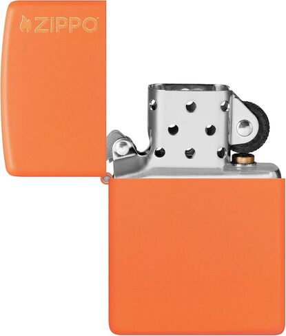 Zippo Classic Orange Matte with Logo Pocket Lighter in Kuwait