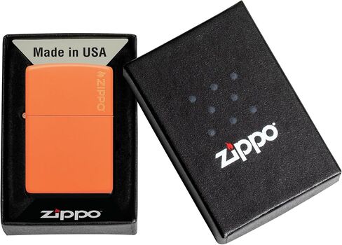 Zippo Classic Orange Matte with Logo Pocket Lighter in Kuwait