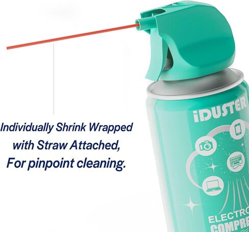 iDuster Compressed Air Can for Computer, 3.5oz Disposable Keyboard Cleaner, Air Duster Can for Headphones/Cars, 4PCS in Saudi Arabia