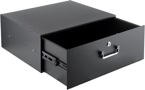 1U Rack Drawer, Rack Mount Drawer Designed for 19-inch Network Equipment, Servers, AV Racks, or Cabinet Enclosures. Sliding and Lockable Server Rack Drawer Features Cable Management Holes in Saudi Arabia