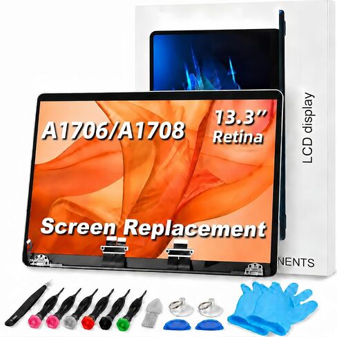 A1706 A1708 Screen Replacement a1706 LCD for 13 inches MacBook 2017 Year 2560x1600 Replacement LCD Full Assembly for EMC 3071 Silver in Kuwait