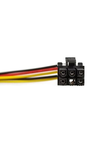 4-Pin to 6-Pin Power Cable 2 Pack, 6.89 Inch PVC Insulated Adapter with Locking Latch for Desktop Computer Graphics Card Upgrade in Kuwait