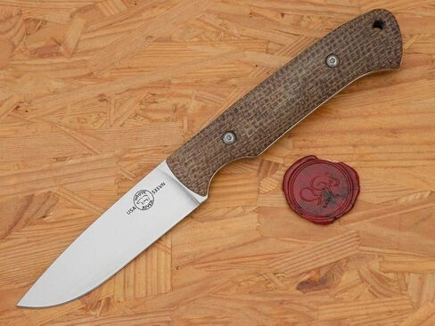 White River Hunter, Natural Burlap Micarta in Kuwait