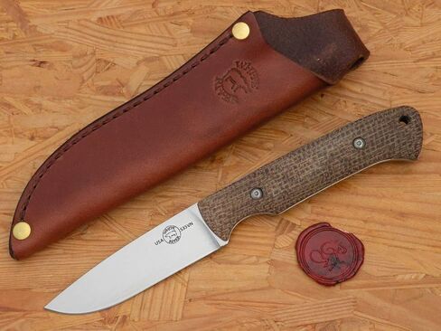 White River Hunter, Natural Burlap Micarta in Kuwait