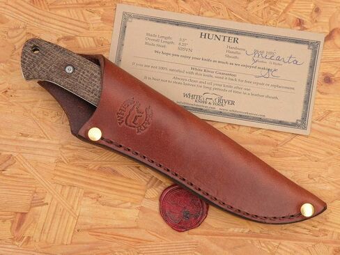White River Hunter, Natural Burlap Micarta in Kuwait