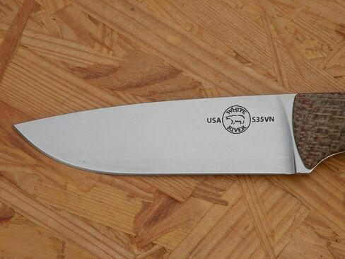 White River Hunter, Natural Burlap Micarta in Kuwait