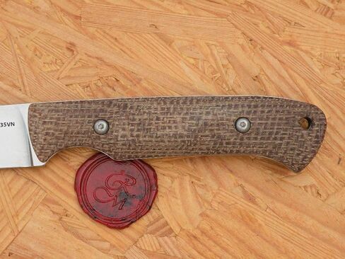 White River Hunter, Natural Burlap Micarta in Kuwait
