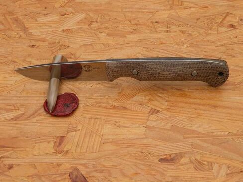 White River Hunter, Natural Burlap Micarta in Kuwait