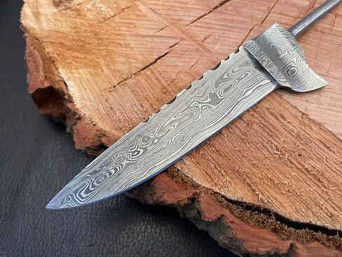 Handmade Bavarian Blade Blank – One-Piece Hand-Forged Steel for Knife Making, Hunting, Skinning & Crafting – 8.66" Overall, 3.93" Edge – Premium Forged (Carbon Steel) in Kuwait