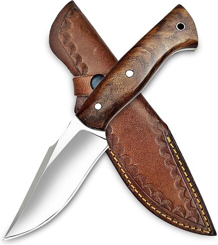 Handmade Full Tang Hunting Knife - 10 Inch High Carbon Steel Blade, Durable Roosewood Handle, & Sheath – Perfect for Outdoor Adventures, Camping, & Survival in Kuwait