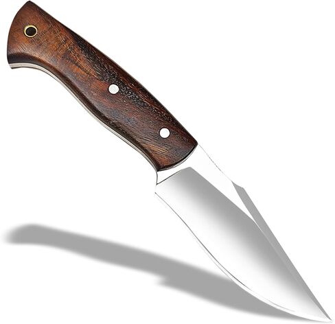 Handmade Full Tang Hunting Knife - 10 Inch High Carbon Steel Blade, Durable Roosewood Handle, & Sheath – Perfect for Outdoor Adventures, Camping, & Survival in Kuwait