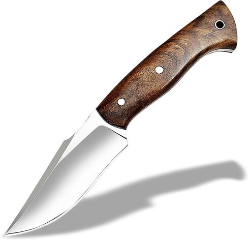 Handmade Full Tang Hunting Knife - 10 Inch High Carbon Steel Blade, Durable Roosewood Handle, & Sheath – Perfect for Outdoor Adventures, Camping, & Survival in Kuwait