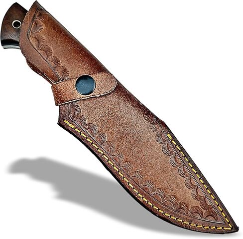 Handmade Full Tang Hunting Knife - 10 Inch High Carbon Steel Blade, Durable Roosewood Handle, & Sheath – Perfect for Outdoor Adventures, Camping, & Survival in Kuwait