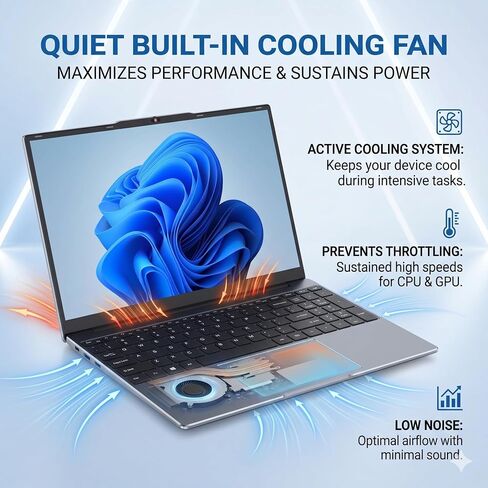 Laptop Computer 15.6 inch, Compatible with Windows 11, Core i5 Processor, Up to 3.3GHz, 4GB RAM, 128GB SSD, Up to 2TB, 15.6" FHD IPS 1920x1080, for Students, Business in Kuwait