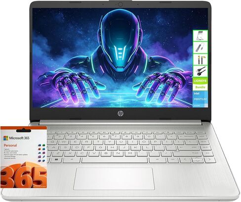 HP 14" HD Everyday Laptop PC, Intel 4-Core Processor, 8GB RAM 128GB SSD in Kuwait