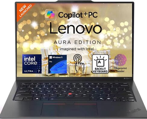 Lenovo ThinkPad X1 Carbon Business Laptop | 14" WUXGA Touchscreen, FP Reader, Backlit KB | Intel Ultra 7 255U 12-Core CPU | 32GB LPDDR5 RAM, 1TB SSD | WiFi 7, Bluetooth 5.4, Thunderbolt 4 in Kuwait