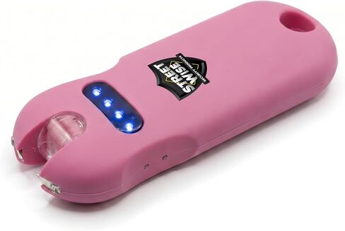 Streetwise Smart 24,000,000 Mini Stun Gun Keychain with Quick-Release, Rechargeable LED Flashlight – Self Defense Stun Gun for Women – Touch-Sensing Safety, Portable Personal Protection in Kuwait
