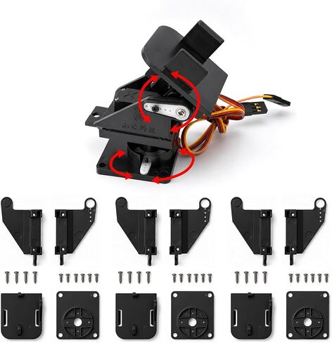 Mini Pan-Tilt Kit with Micro Servos, Assembled Camera Mount for FPV Drone in Kuwait