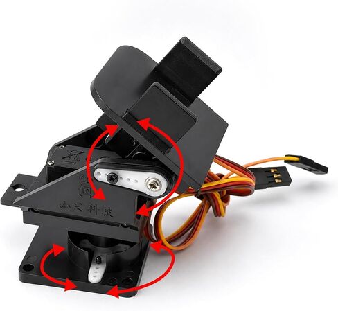 Mini Pan-Tilt Kit with Micro Servos, Assembled Camera Mount for FPV Drone in Kuwait