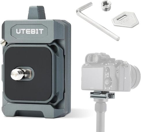 UTEBIT 38mm Camera Quick Release Plate, with 1/4" Screw Thread, Black in Kuwait