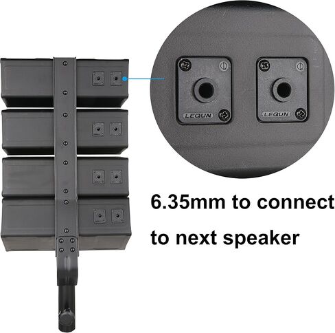 PRORECK Club A 4X4 Passive Line Array Speaker System Sets with Connecting Cables Eight Tweeter and Eight mid-tweeters, 8 Ohms Impedance in Kuwait