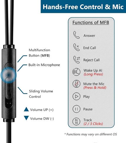 in-Ear Wired Earbuds with Ear Hooks, Gaming Headset & Boom Mic in Kuwait