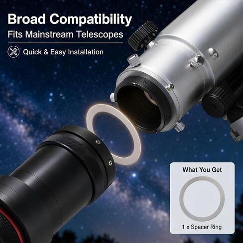 5pcs M42 Optical Spacer Ring for Telescope Devices Stainless Steel in Kuwait