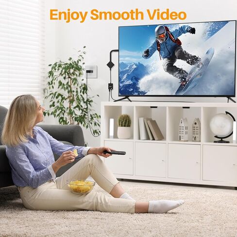 Ethernet Adapter for Fire TV Stick, Micro USB to RJ45 Female Ethernet Adapter, Compatible with Fire TV Stick Basic/2nd/4k/Lite, Chromecast 1/2/3/Ultra/Audio, with Adhesive Tape, 100Mbps in Kuwait
