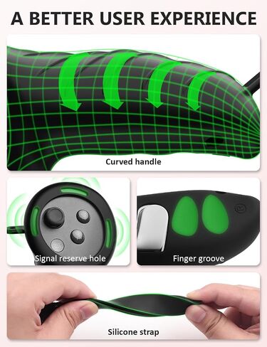 Controller Grips Cover Compatible with Meta Quest 3S/Quest 3 Controller Grips, Ergonomic Curved Silicone Grips with Fingerprint Grooves, Adjustable Silicone Wrist Strap, Anti-Sweat Non-Slip Protector Cover (1Pair, Black) in Kuwait