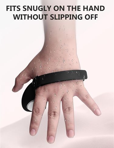 Controller Grips Cover Compatible with Meta Quest 3S/Quest 3 Controller Grips, Ergonomic Curved Silicone Grips with Fingerprint Grooves, Adjustable Silicone Wrist Strap, Anti-Sweat Non-Slip Protector Cover (1Pair, Black) in Kuwait