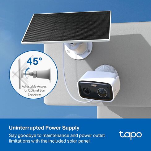 Tapo 1080p Outdoor Battery Security Camera w/Solar, C400 KIT in Kuwait