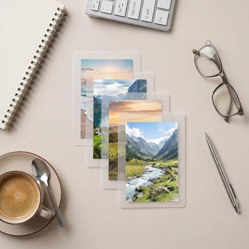 500 PCS Index Card Laminating Pouches, 3x5 File Card Laminating Sheets, 3mil PET Thermal Laminating Pouches for ID Cards, Luggage Tags, Business Cards, Waterproof and Tear Resistant in Kuwait