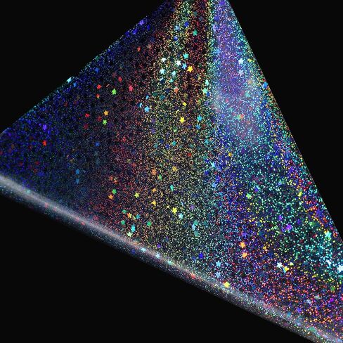 ReWallpaper Laminating Sheets Self Adhesive Holographic Laminate Sheets Rainbow Iridescent Holographic Film for Stickers Photos Journals Scrapbooks Laptop DIY Crafts Classroom Supplies 17.5in x 6.5ft in Kuwait
